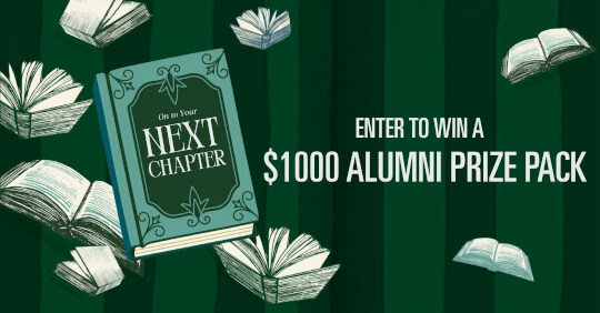 Win a $1,000 Alumni Prize Pack!